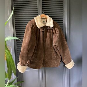 Northwest Territory leather jacket, fur trim